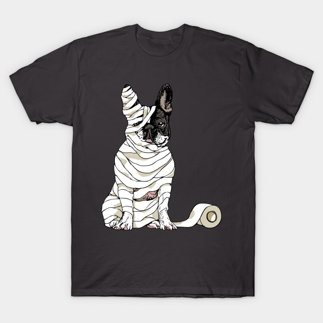 Mummy Frenchie T-Shirt by huebucket